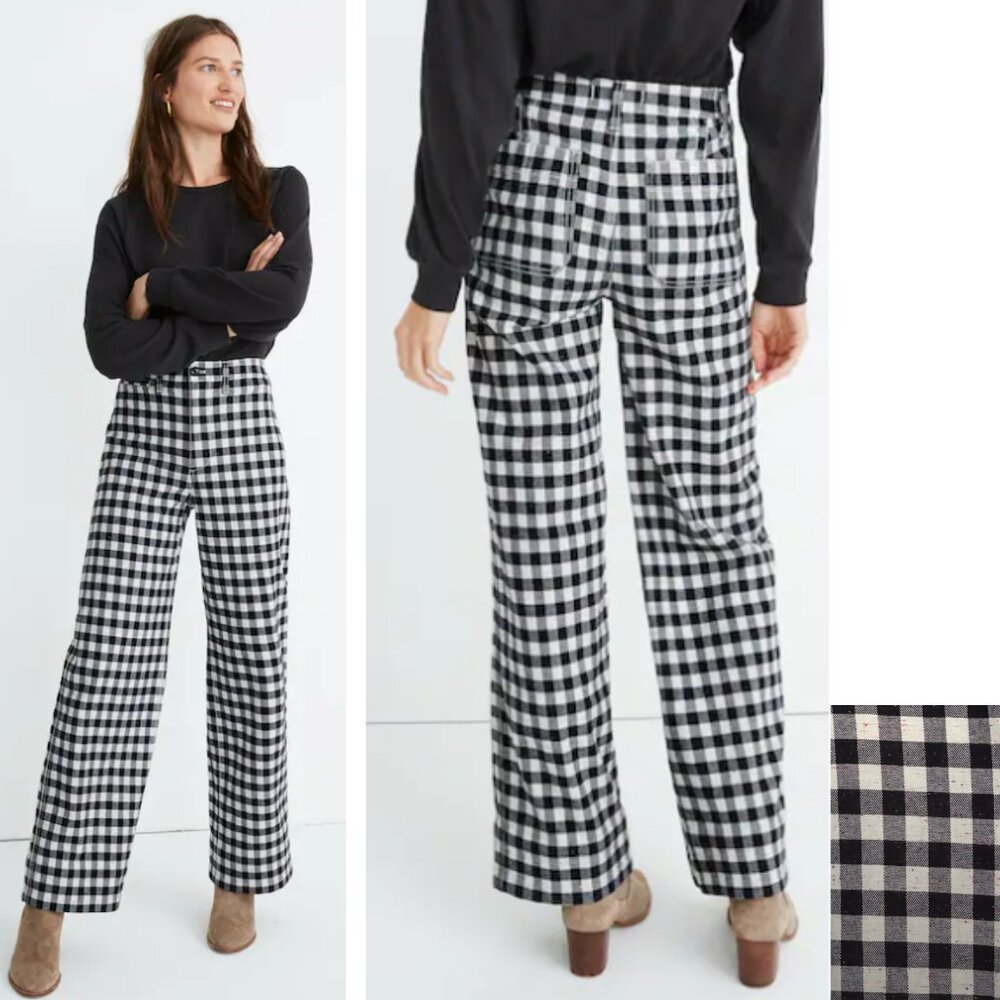Madewell Gingham Emmett Pants